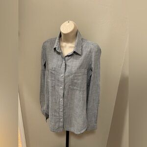 Athleta Women's 100% Cotton Striped blouse size xsmall